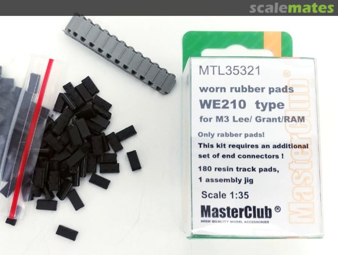 Boxart Worn rubber pads WE210 type for M3 Lee/Grant/RAM/M4 MTL35321 MasterClub