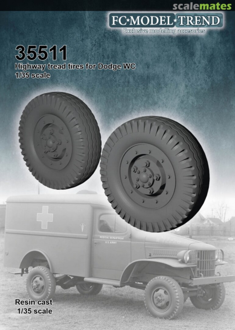 Boxart Dodge WC51 directional pattern tires 35511 FC Model Trend