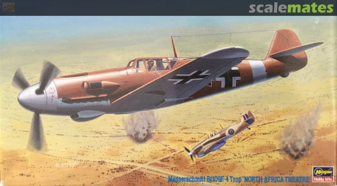 Boxart Messerschmitt Bf109F-4 Trop 'North Africa Theatre' 09242 Hasegawa