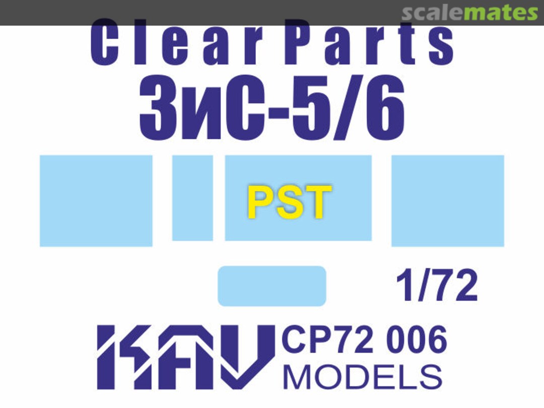 Boxart Clear parts for ZiS-5/6 (PST) KAV CP72 006 KAV models