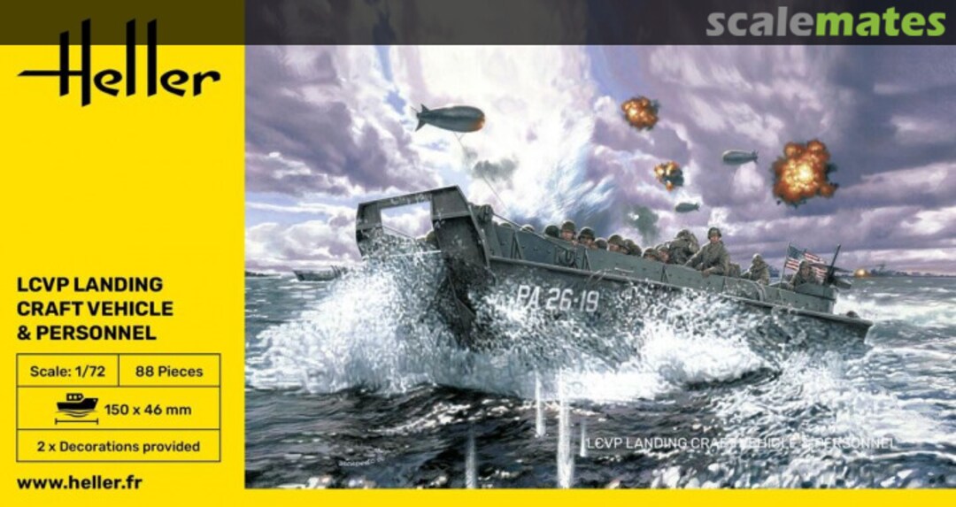 Boxart LCVP Landing Craft Vehicle & Personal 79995 Heller