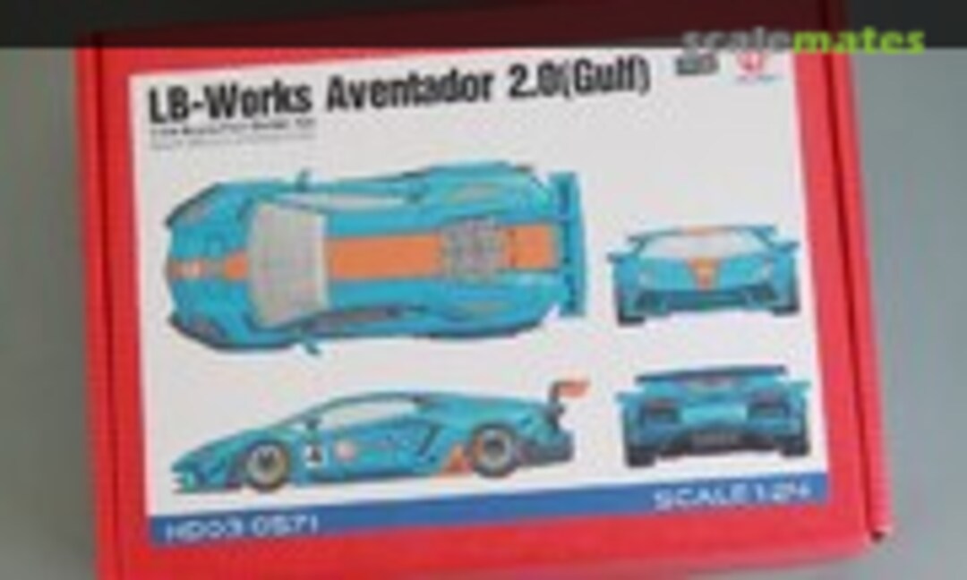 1:24 Lamborghini Aventador 2.0 (Gulf) (Hobby Design HD03-0571)