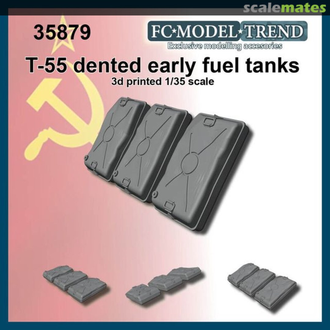 Boxart T-55, Early Dented Fuel Tanks 35879 FC Model Trend