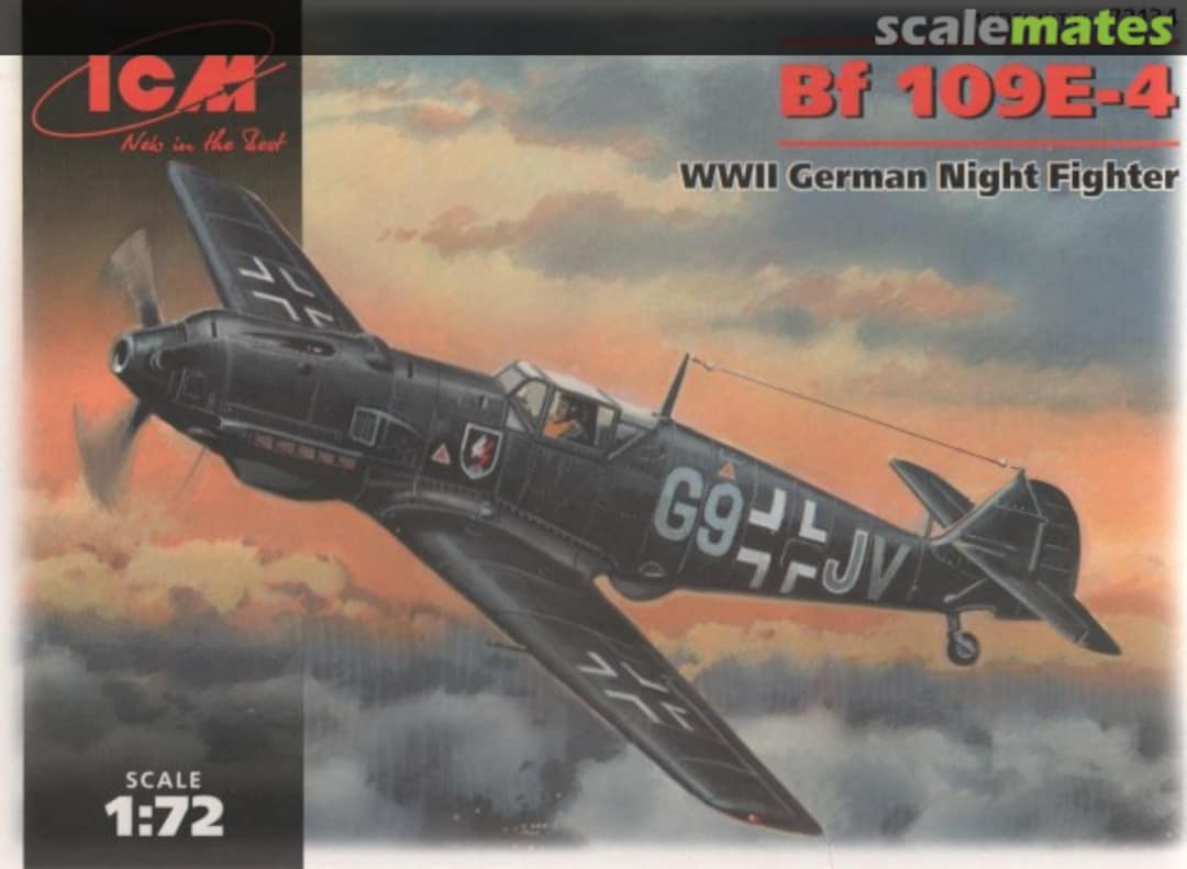 Boxart Bf 109E-4 72134 ICM