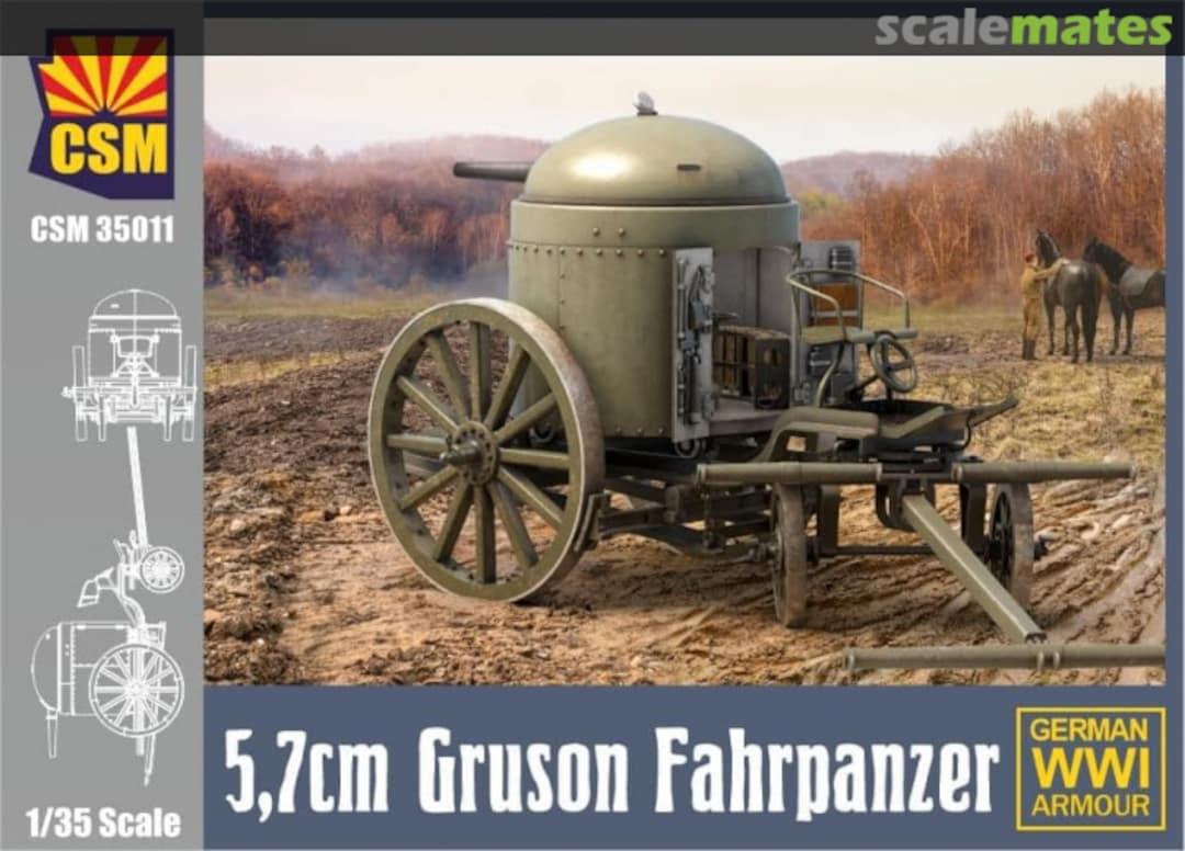 Boxart 5,7cm Gruson Fahrpanzer CSM35011 Copper State Models