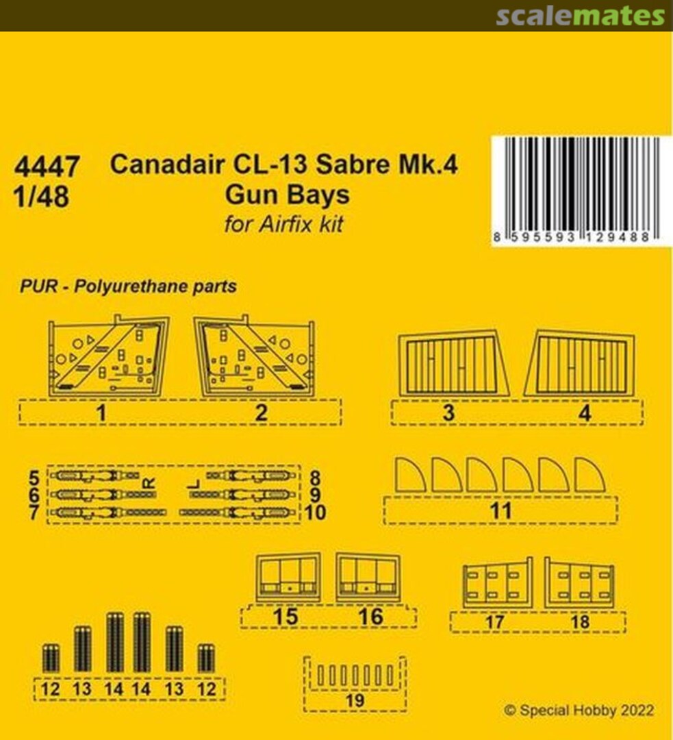 Boxart Canadair CL-13 Sabre Mk.4 Gun Bays 4447 CMK