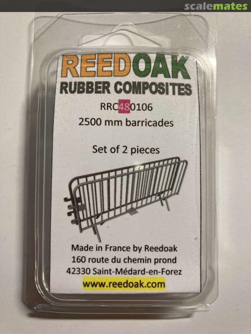 Boxart 2500 mm barricades, set of 2 pieces 48010 Reedoak