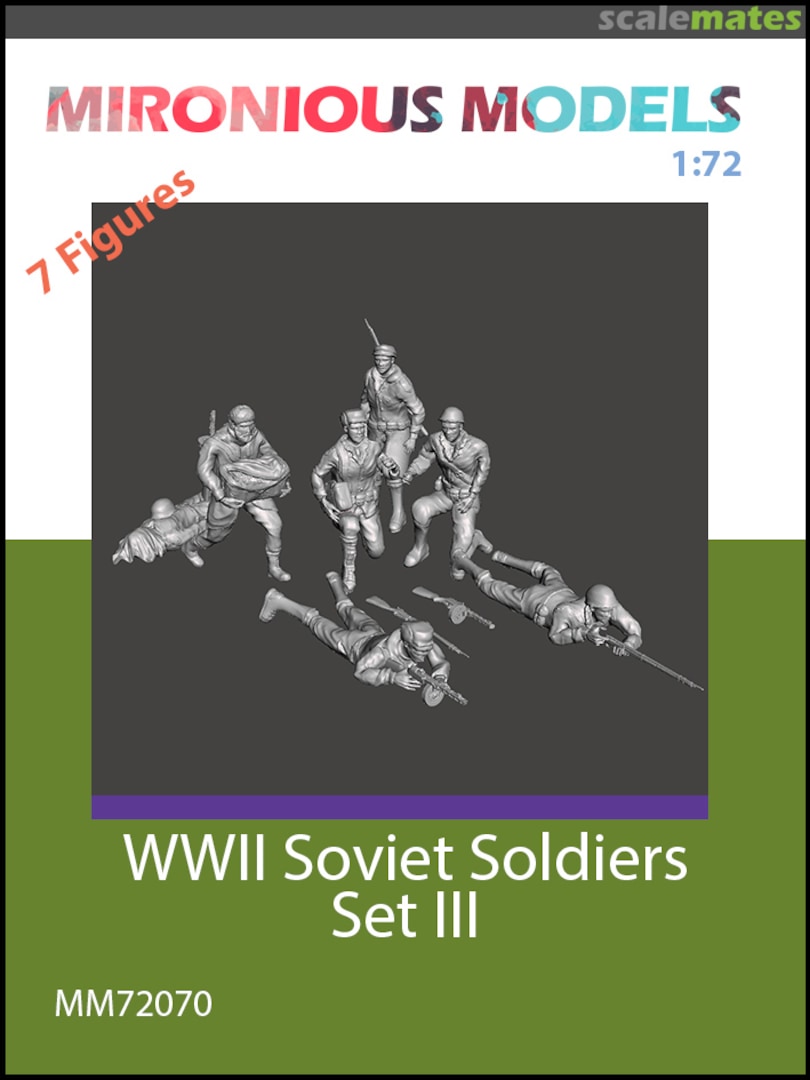 Boxart WWII Soviet Soldiers Set III MM72070 Mironious Models