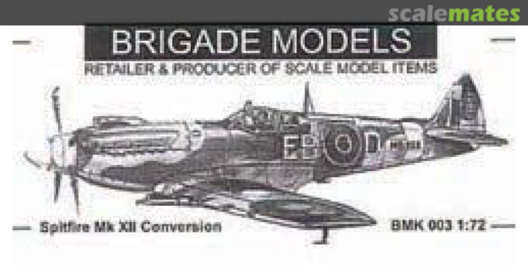 Boxart Spitfire Mk XII Conversion BMK 003 Brigade Models