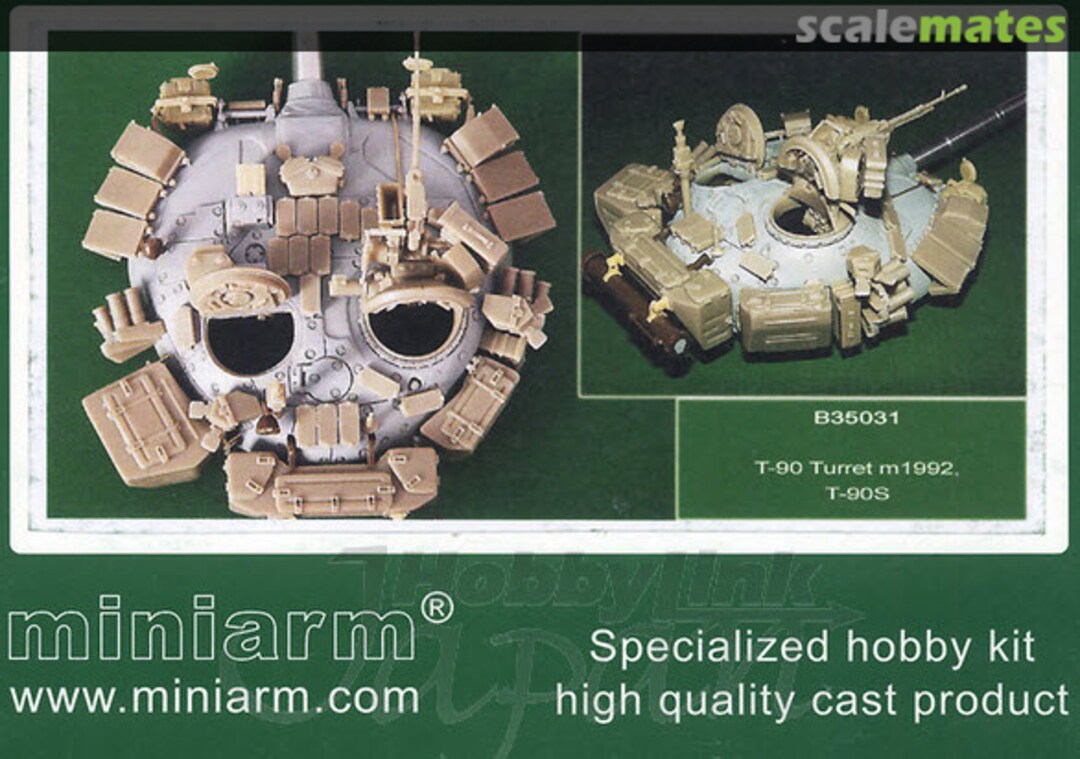 Boxart T-90 Turret m1992 T-90S for Tamiya B35031 Miniarm