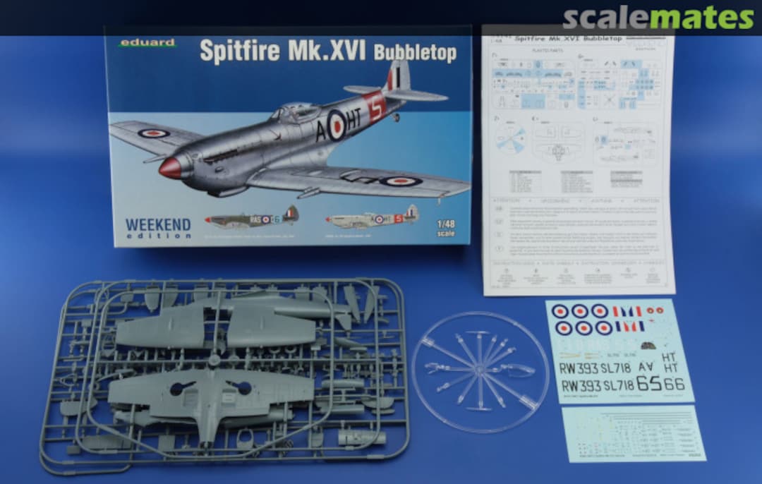 Contents Spitfire Mk.XVI Bubbletop 84141 Eduard