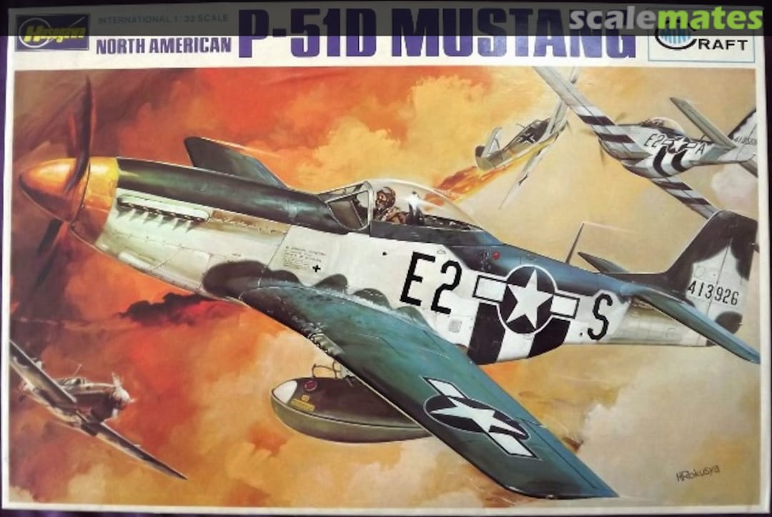 Boxart North American P-51D Mustang JS-086:500 Minicraft Hasegawa