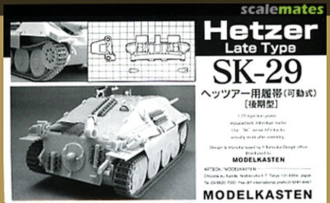 Boxart Hetzer Late Type Tracks SK-29 Modelkasten