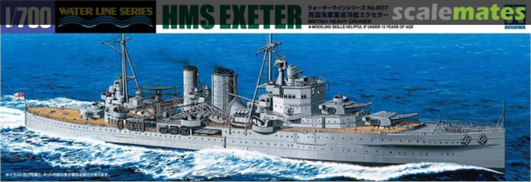 Boxart British Heavy Cruiser HMS Exeter 052730 Aoshima