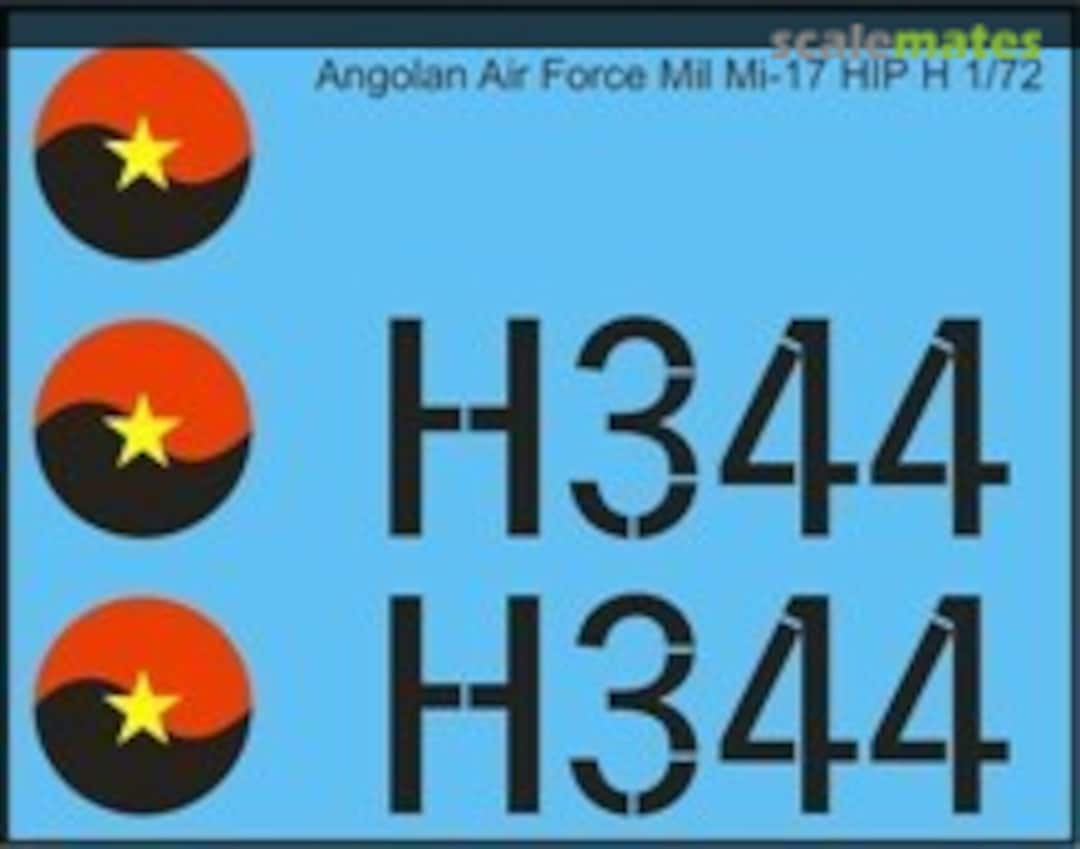 Boxart Angolan Air Force Mil Mi-17 Hip H MAV-AA7203 MAV Decals