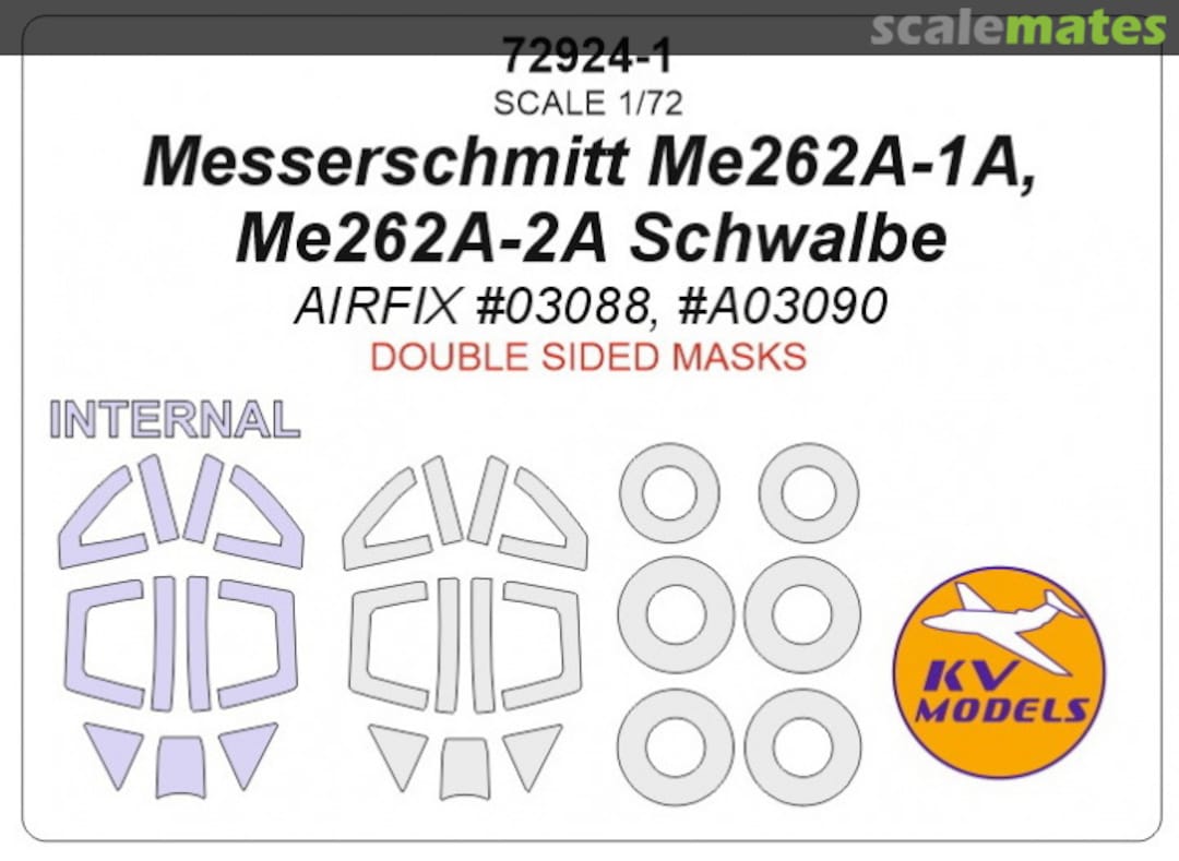 Boxart Me-262A (Double-sided) 72924-1 KV Models