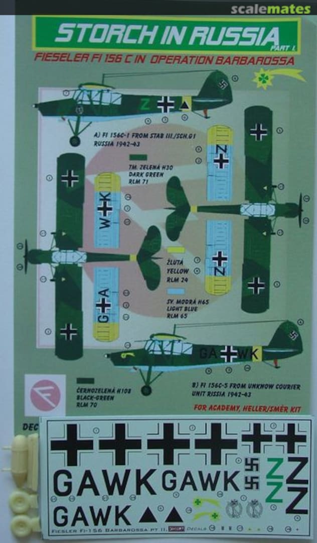 Boxart Fieseler Fi 156C DEC72155 Kora Models