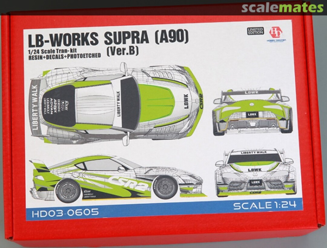 Boxart LB-Works Supra (A90)(Ver.B) Trans-Kit HD03-0605 Hobby Design