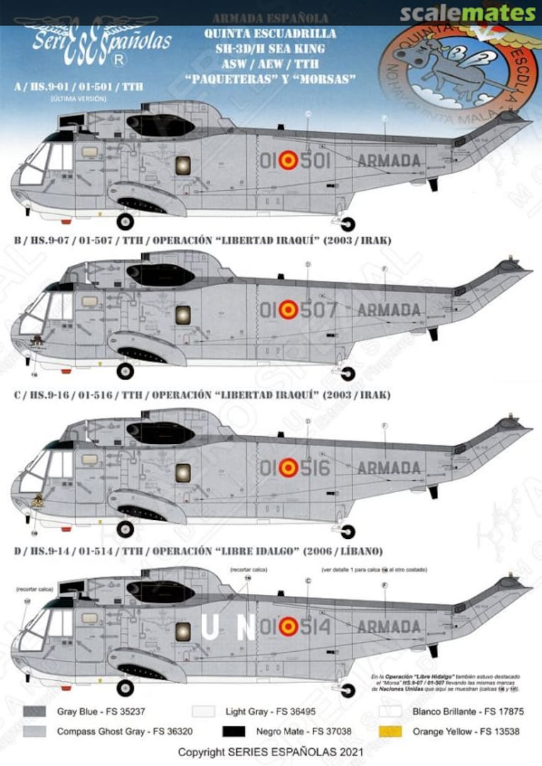 Boxart SH-3D/H Sea King ASW / AEW / TTH SE3172 Series Españolas