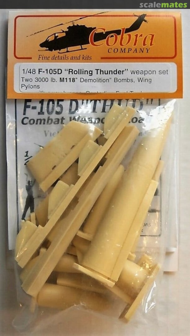 Boxart F-105D "Rolling Thunder" Weapon Set 48019 Cobra Company