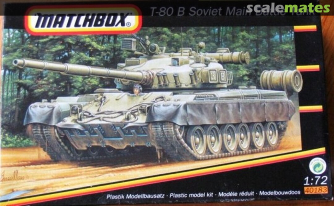 Boxart T-80 B Soviet Main Battle Tank 40183 Matchbox