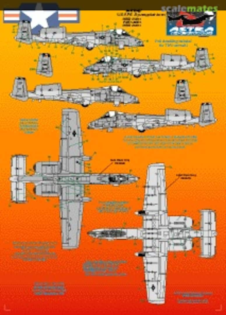 Boxart USAFE A10 Spangdahlem ASD-7204 Astra Decals