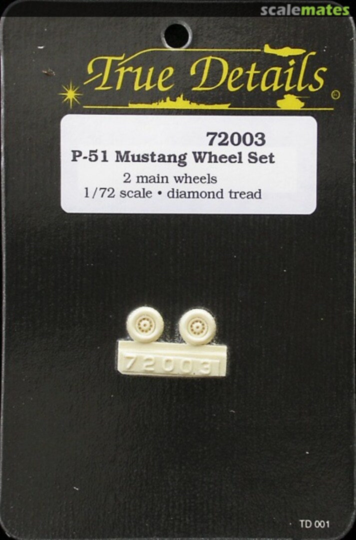 Boxart P-51 Mustang Wheel set 72003 True Details