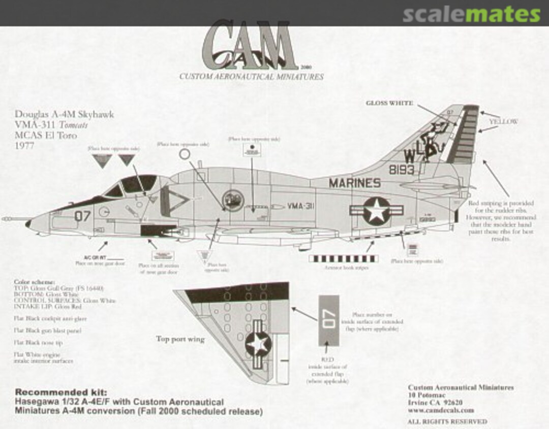 Boxart A-4M Skyhawk 32-086 CAM