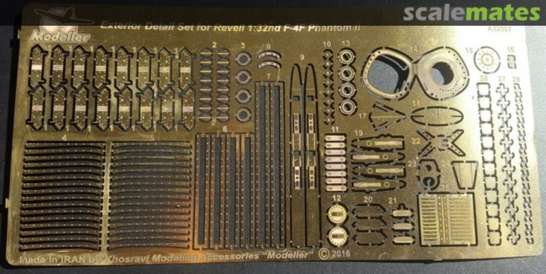 Boxart Exteior Detail Set F-4F Phantom II A32007 Modeller