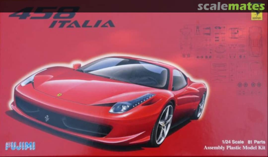 Boxart Ferrari 458 Italia 12382 Fujimi