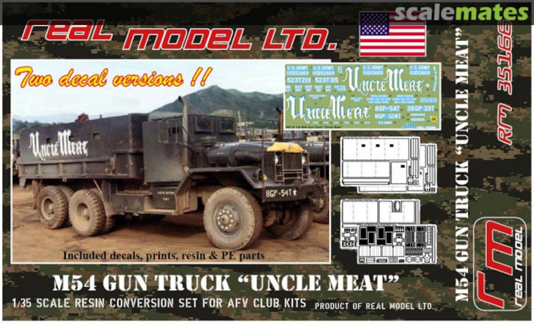 Boxart M54 Gun Truck "Uncle Meat" RM35166 Real Model