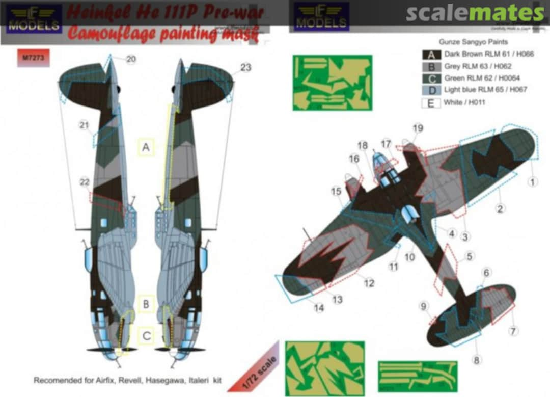 Boxart Heinkel He 111P M7273 LF Models