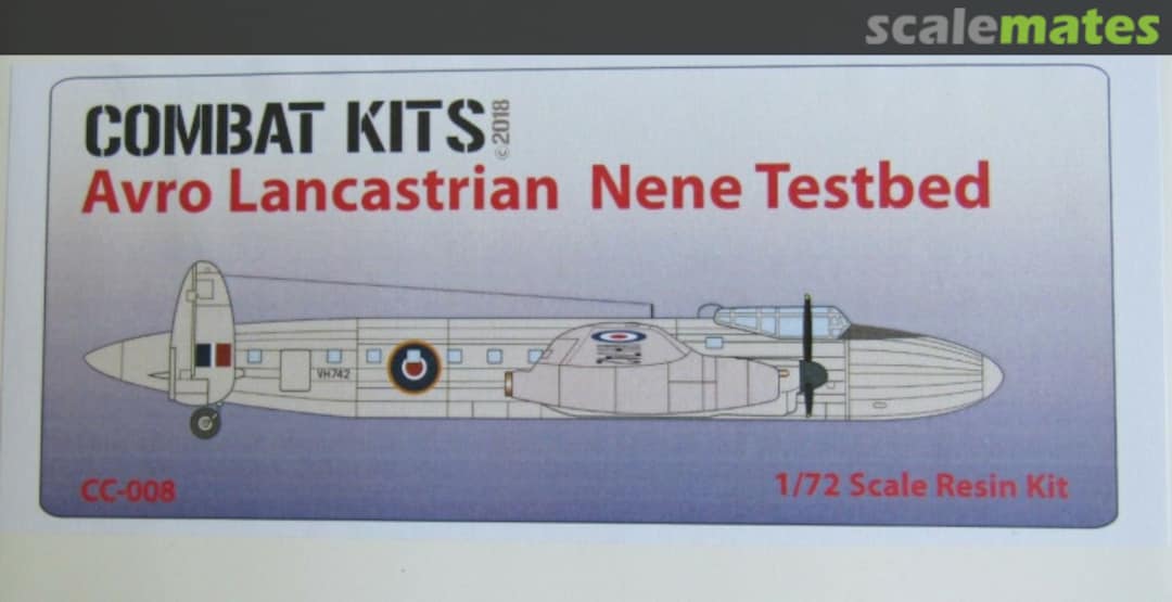 Boxart Avro Lancastrian Nene Testbed conversion set CC-008 Combat Kits