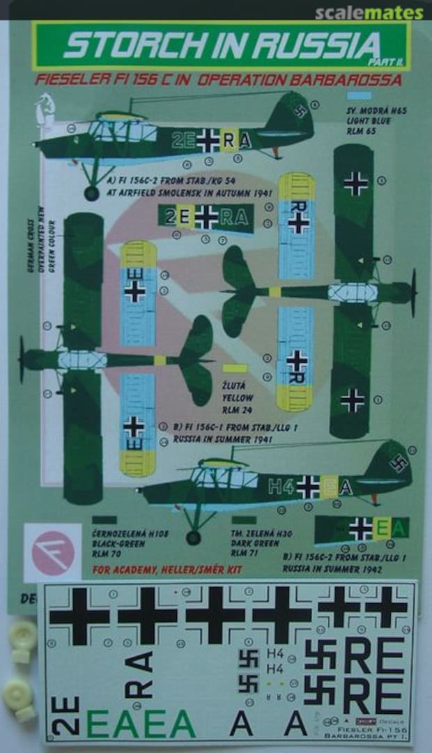 Boxart Fieseler Fi 156C DEC72156 Kora Models