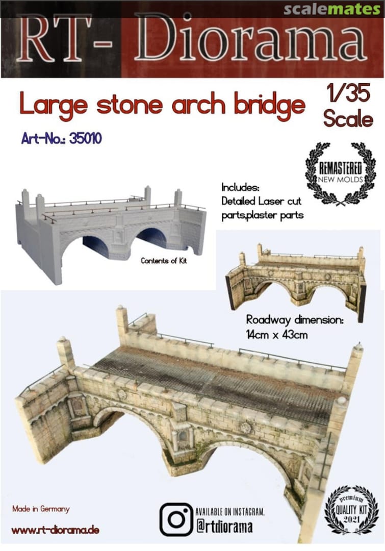 Boxart Large Stone Arch Bridge 35010 RT-Diorama