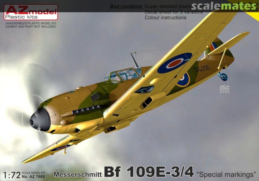 Boxart Messerschmitt Bf 109E-3/4 AZ7689 AZmodel