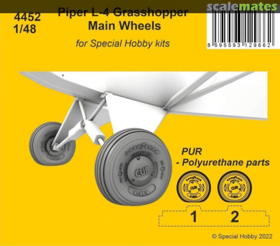 Boxart L-4 Grasshopper Main Wheels 4452 CMK