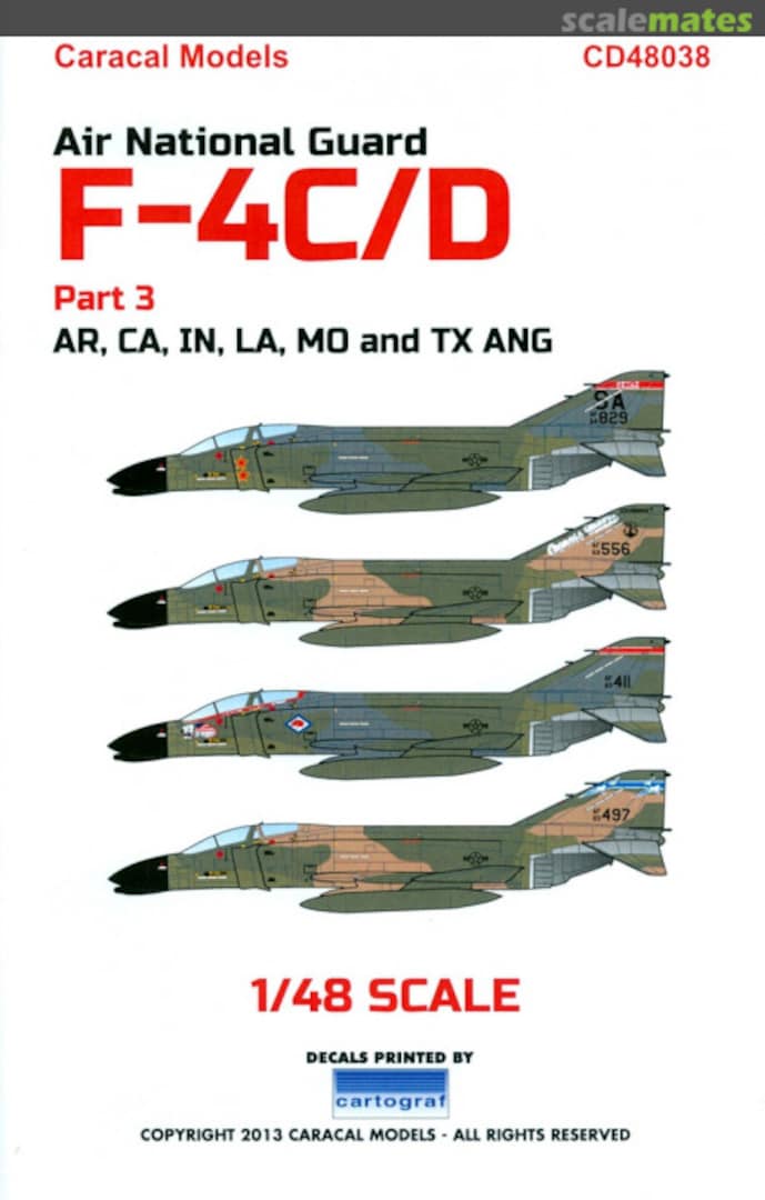 Boxart Air National Guard F-4C/D CD48038 Caracal Models