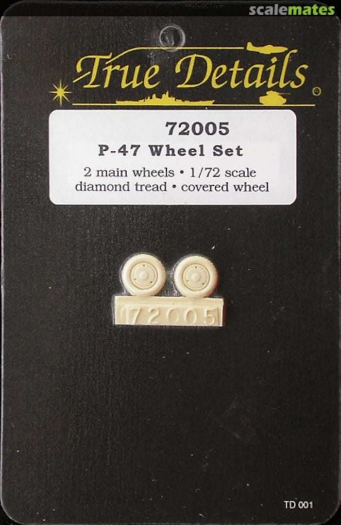 Boxart P-47 Thunderbolt Wheel set 72005 True Details