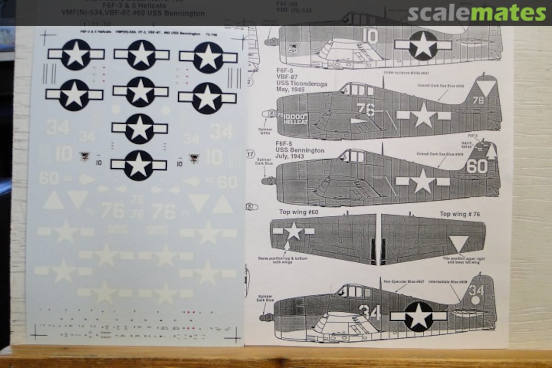 Boxart F6F-3/5 Hellcats 72-636 SuperScale International