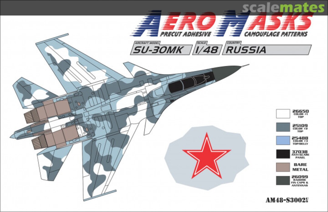 Boxart Su-30MK Russia AM48-S3002 AeroMasks