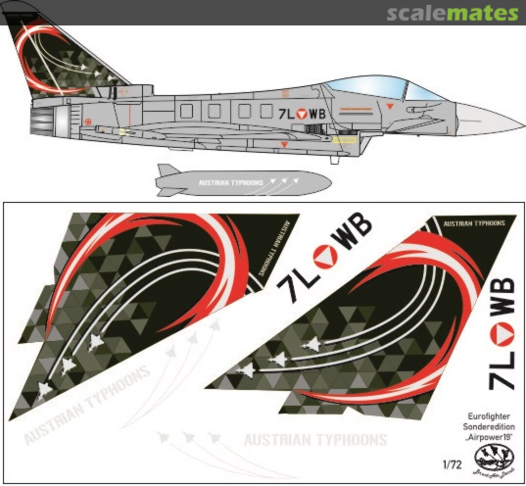 Boxart Austrian Eurofighter Typhoon FJ 72021 Brent-Air-Decals