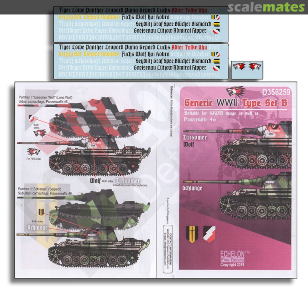 Boxart Generic WWII Type Set B D356259 Echelon Fine Details