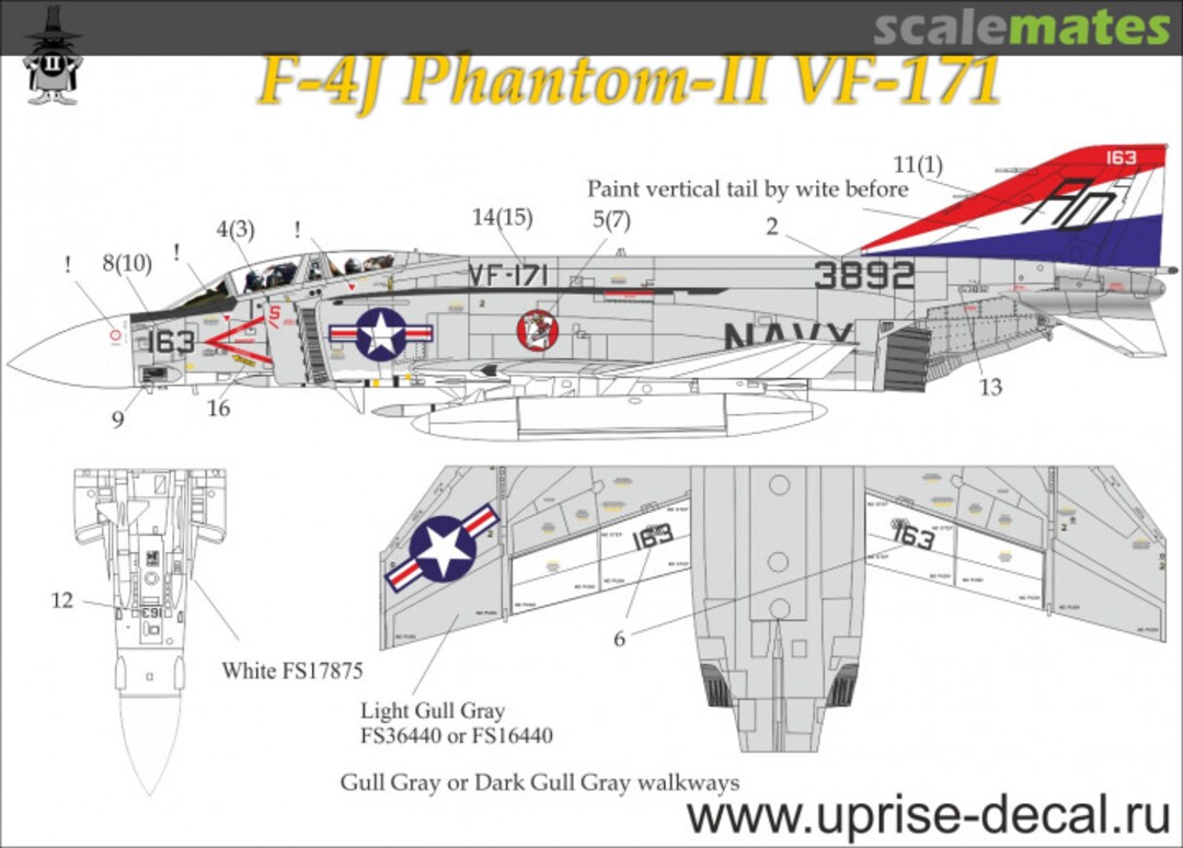 Boxart F-4J Phantom-II VF-171 UR14410 UpRise