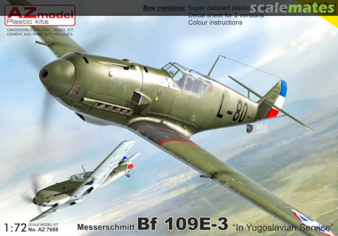 Boxart Messerschmitt Bf 109E-3 AZ7688 AZmodel