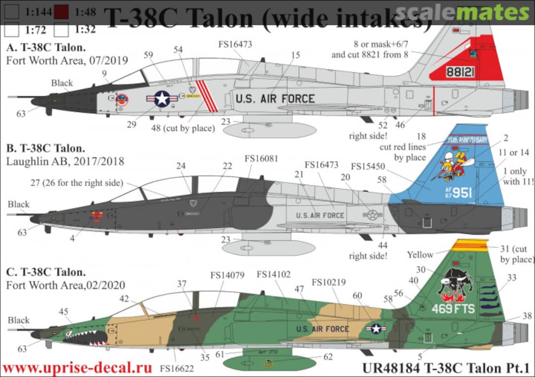 Boxart T-38C Talon Pt.1 (wide intakes) UR48184 UpRise