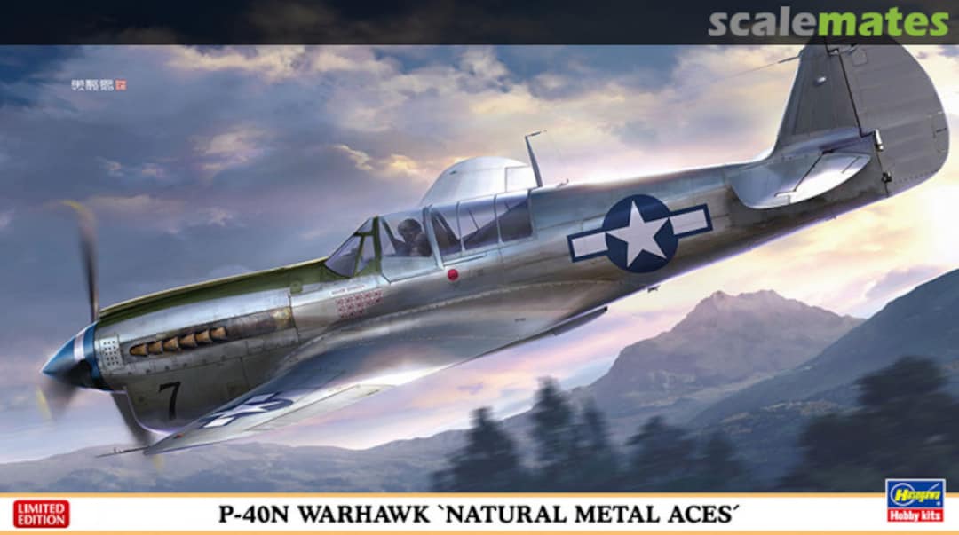 Boxart P-40N Warhawk 'Natural Metal Aces' 07516 Hasegawa