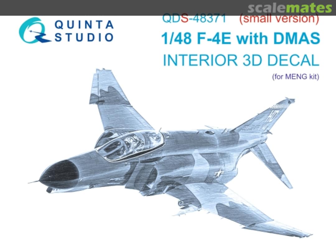 Boxart F-4E with DMAS interior 3D decals (small version) QDS-48371 Quinta Studio