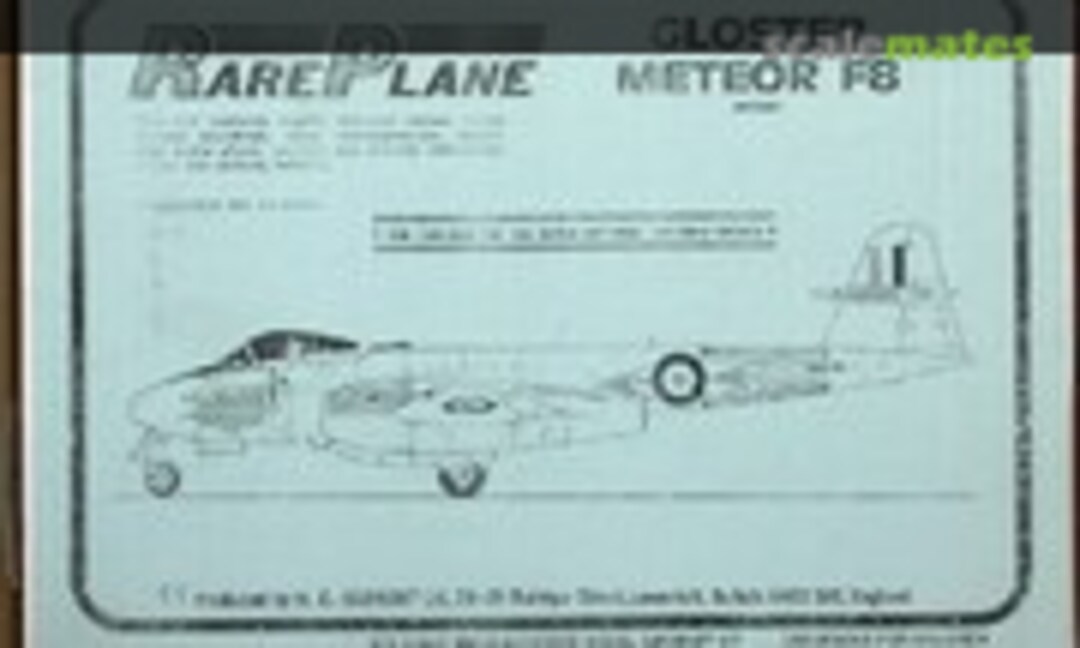 1:72 Gloster Meteor F.8 (RarePlane RP3001)