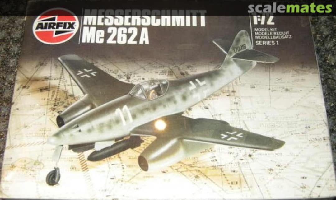 Boxart Messerschmitt Me 262A 01030 Airfix